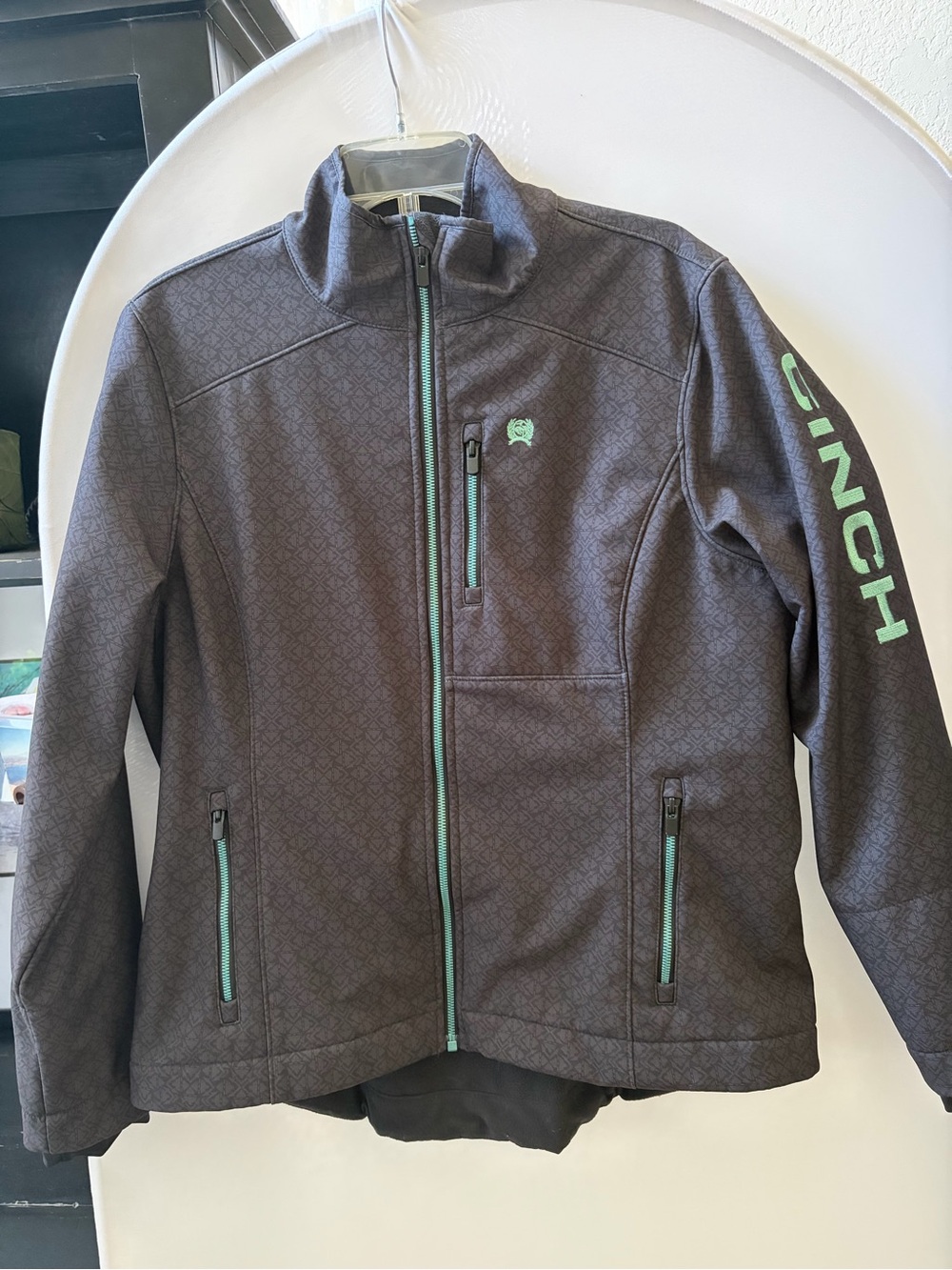 Cinch Women's Bonded Conceal Carry Jacket Charcoal & Mint XL